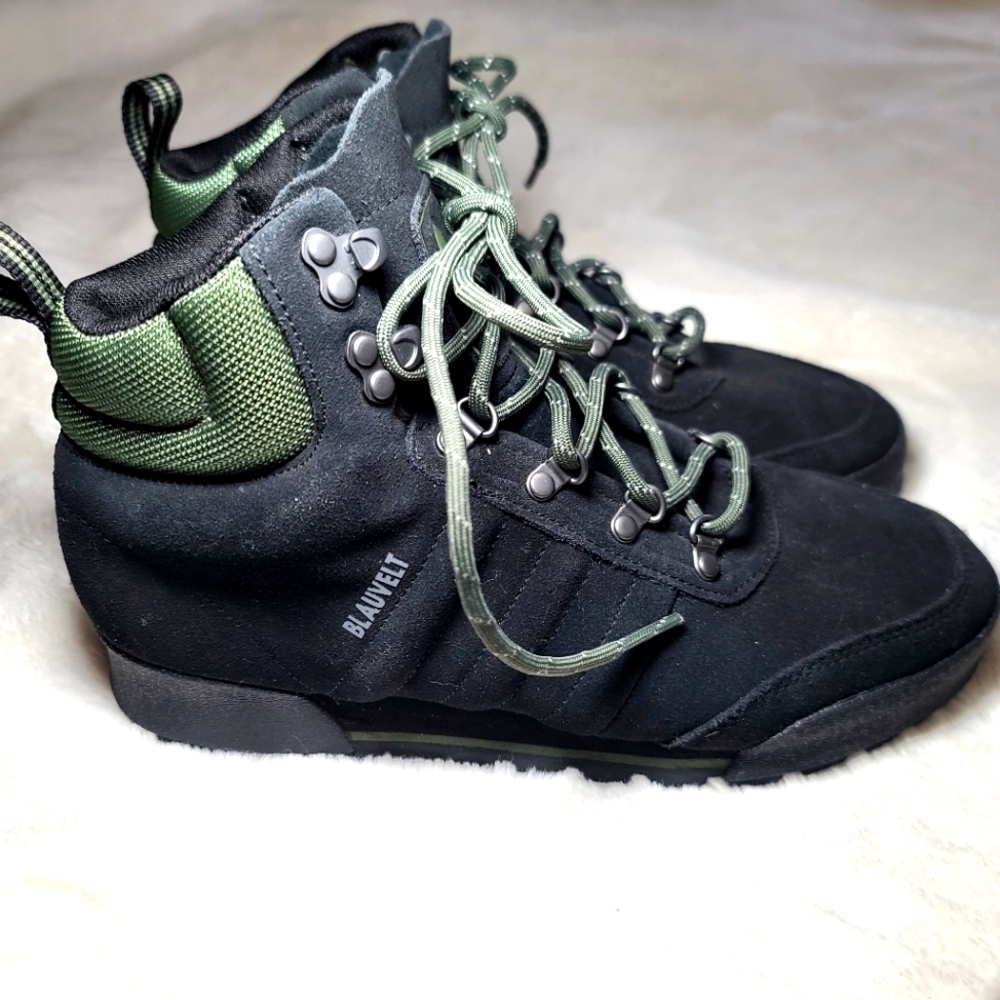 LIKE NEW Adidas Skateboarding Jake Boot 2.0 Black Base Green 7.5